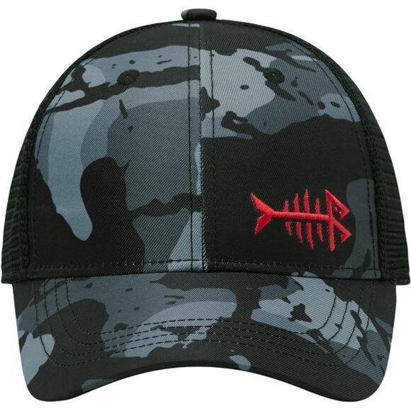 Mesh fishing hat adjustable trucker cap breathable six panel low crown - Picture 2 of 6
